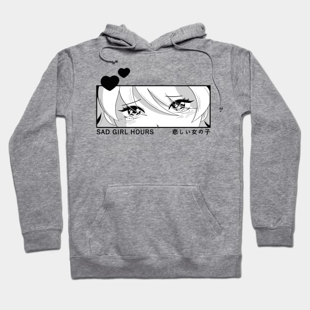 Sad girl anime hoodie hotsell